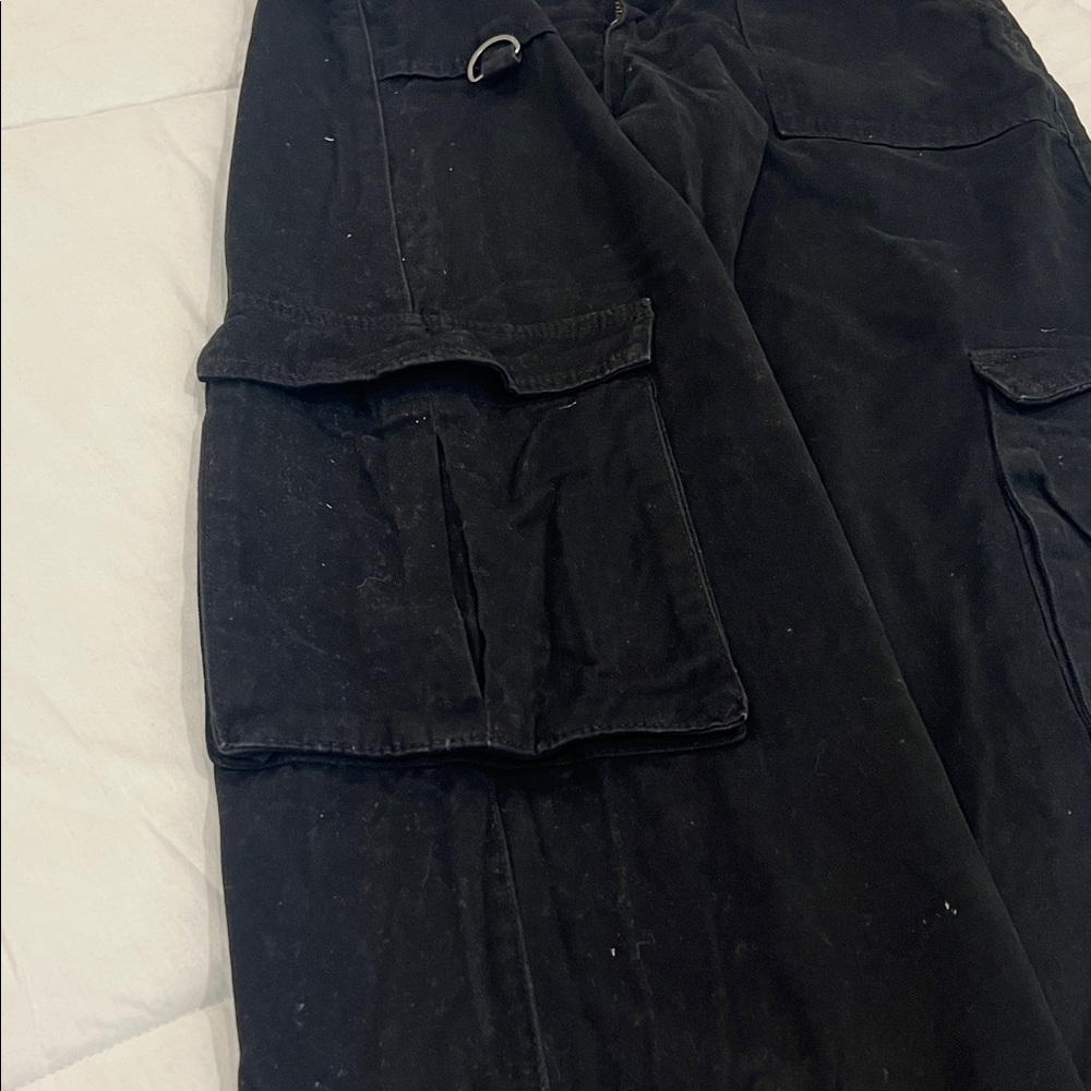 Black Cargo Pants - Picture 3 of 14